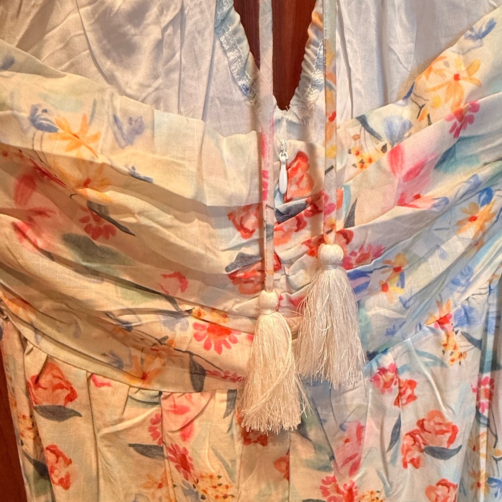 Floral Halter Maxi Dress - Picture 4 of 4